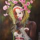 Afrikanerin mit Blumenkranz